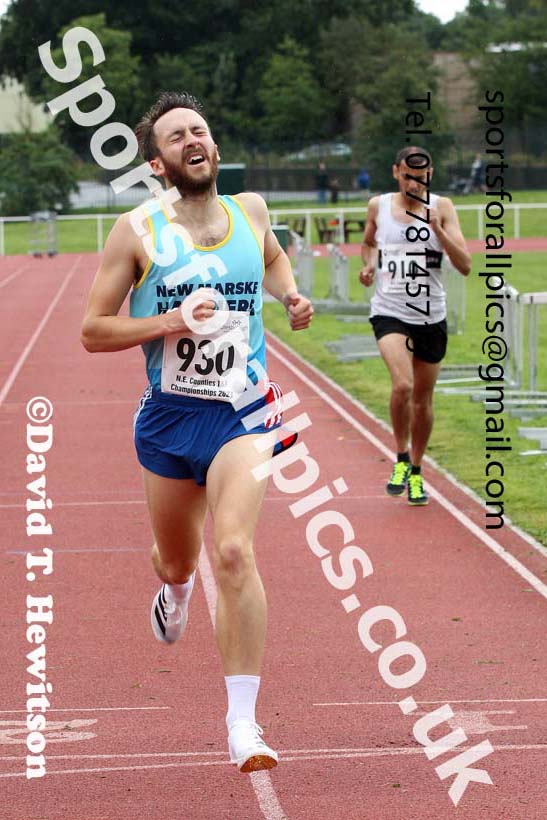 Mens and Boys 1500 metres, 2021 North Eastern Track and Field Champs., Middesbrough. Photo: David T. Hewitson/Sports for All Pics